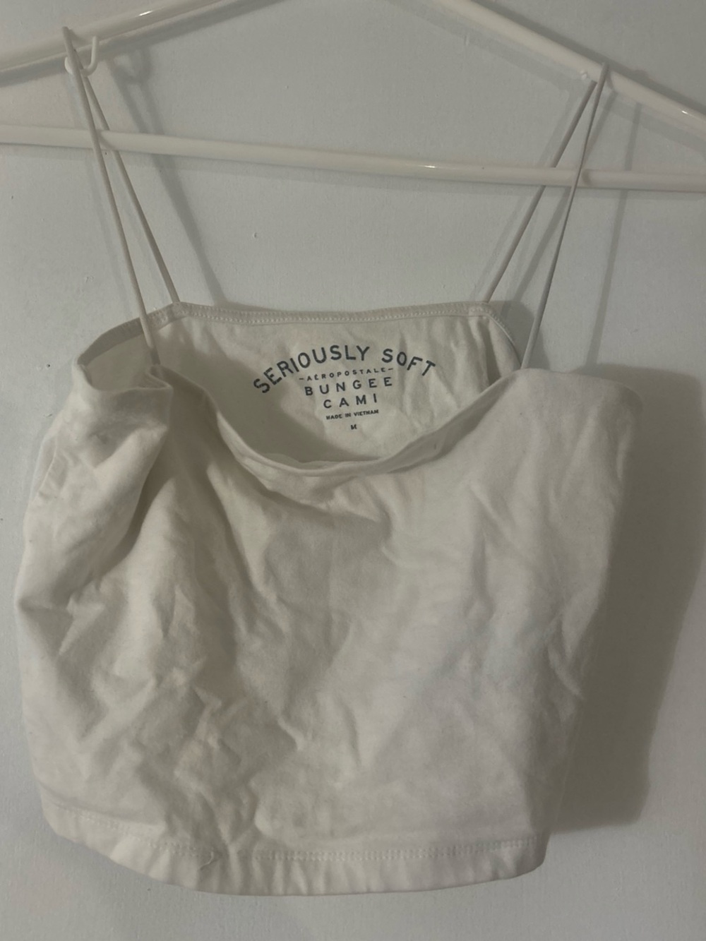 American Eagle Outfitters Cream Bungee Cami Tank Top